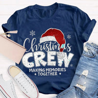 Making Memories Together Tee, Christmas Crew Shirt, Holiday Santa Hat Graphic T-Shirt, Matching Family Christmas Shirt, Group Holiday Tee