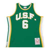 Bill Russell San Francisco Dons 1955/56 Swingman Jersey - Green