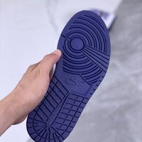 Mid Top Sneakers, White Purple Colorway, Lace Up Design, Casual Gift for Sneaker Fans