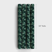 Evergreen Branch Gift Wrap, Watercolor Pine Needles Christmas Wrapping Paper, Rustic Botanical Wrapping Paper Roll, Holiday Present Wrap