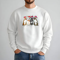 Adorable Festive Santa Dog Sweater, Pit Bull Christmas Sweatshirt, Holiday Dog Lover Crewneck, Winter Pitbull Sweatshirt, Dog Mom Xmas Present