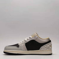 Low Top Sneakers, Black Gray Colorway, Lace Up Design, Casual Gift for Sneaker Fans