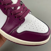 Low Top Sneakers, Burgundy White Colorway, Lace Up Design, Casual Gift for Sneaker Fans