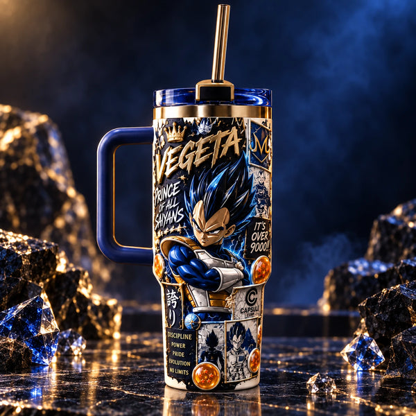 Prince Of All Saiyans - Vegeta In Cobalt And Gold - main