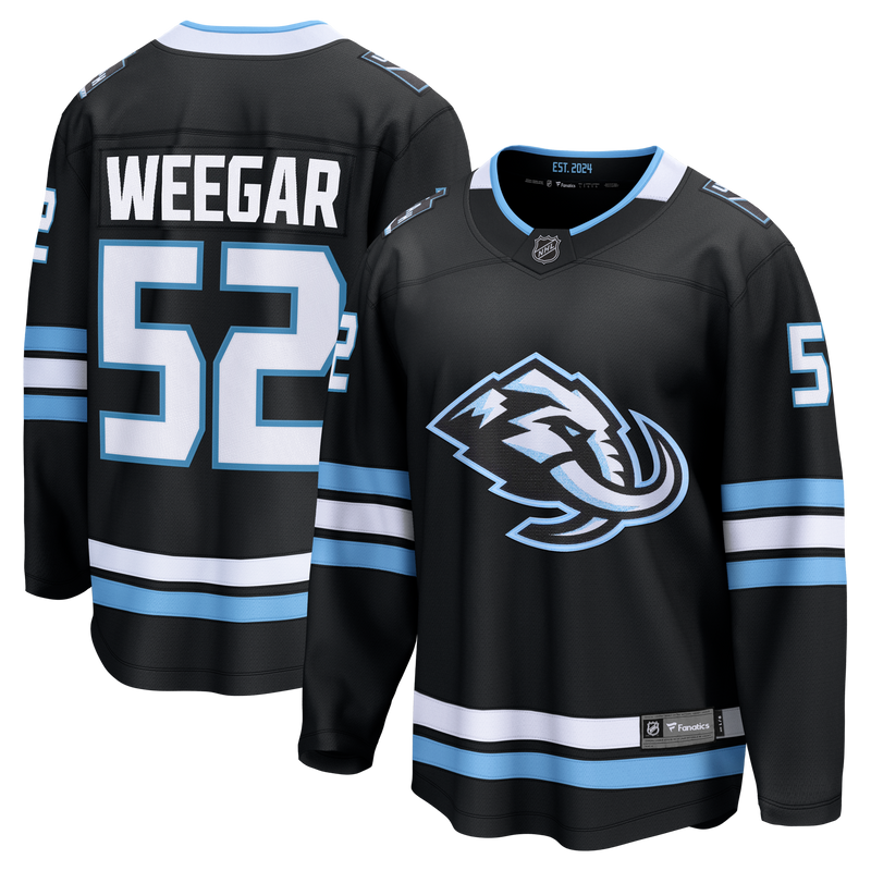 Utah Mammoth MacKenzie Weegar Black Home Breakaway Jersey