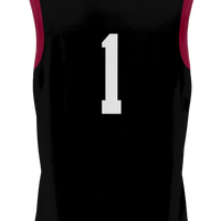 #1 UMass Minutemen Lightweight Basketball Jersey - Black