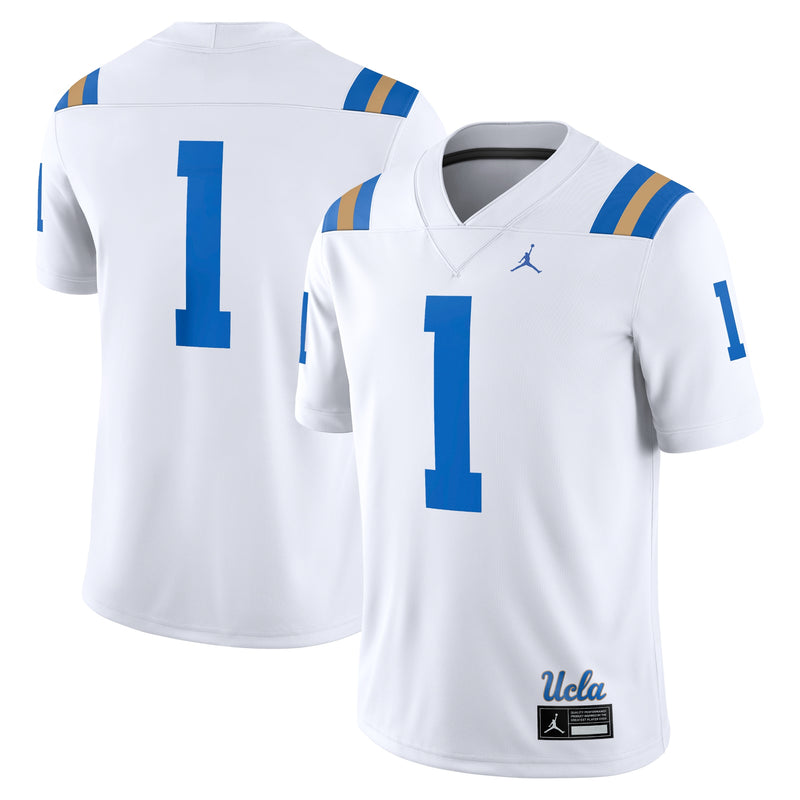#1 White UCLA Bruins Game Jersey