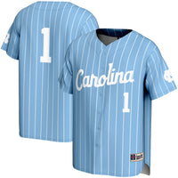 #1 North Carolina Tar Heels Lightweight Baseball Jersey - Carolina Blue