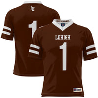 #1 Lehigh Mountain Hawks Football Jersey - Brown