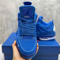 Mid Top Sneakers, Blue Colorway, Lace Up Design, Casual Gift for Sneaker Fans