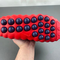 Slides, Midnight Blue Red Colorway, Slip On Design, Casual Gift for Shoe Lovers