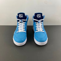 Retro High Top Sneakers, Blue Colorway, Cracked Pattern, Lace Up Design, Casual Gift for Sneaker Fans