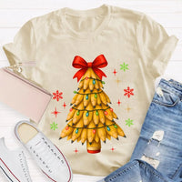 Red Bow Holiday Teacher Shirt, Pencil Christmas Tree T-Shirt, Adorable Winter Educator Graphic Tee, Back to School Xmas Party Present