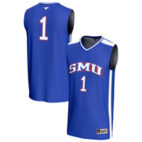 #1 SMU Mustangs Lightweight Basketball Fashion Jersey - Royal