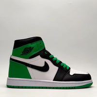 Sneakers, Black Green Colorway, Lace Up Design, Casual Gift for Sneaker Fans