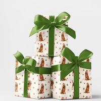 Twinkle Lights Hound Gift Wrap, Bloodhound Christmas Wrapping Paper, Festive Bloodhound Wrapping Paper, Dog Lover Holiday Gift Wrap