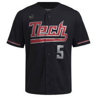 Patrick Mahomes Texas Tech Red Raiders Replica Baseball Jersey - Black