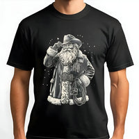 Western Santa Shirt, Cowboy Santa T-Shirt, Vintage Western Christmas Tee, Retro Cowboy Holiday Shirt, Country Christmas Graphic Tee