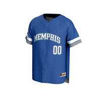 Memphis Tigers Lightweight Collegiate Baseball NIL Pick-A-Player Fashion Jersey - Royal