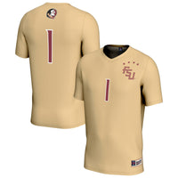#1 Florida State Seminoles Lightweight Collegiate Soccer Fashion Jersey - Gold