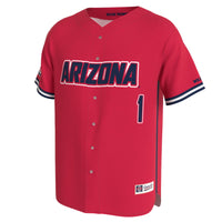 Arizona Wildcats Lightweight Collegiate Baseball Fashion Jersey - Red