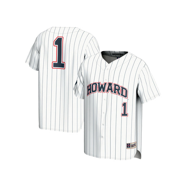 #1 Howard Bison Lightweight Baseball Fashion Jersey - White