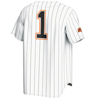 #1 Oklahoma State Cowboys Lightweight Baseball Fashion Jersey - White