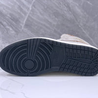 Mid Top Sneakers, Gray Brown Colorway, Lace Up Design, Casual Gift for Sneaker Fans