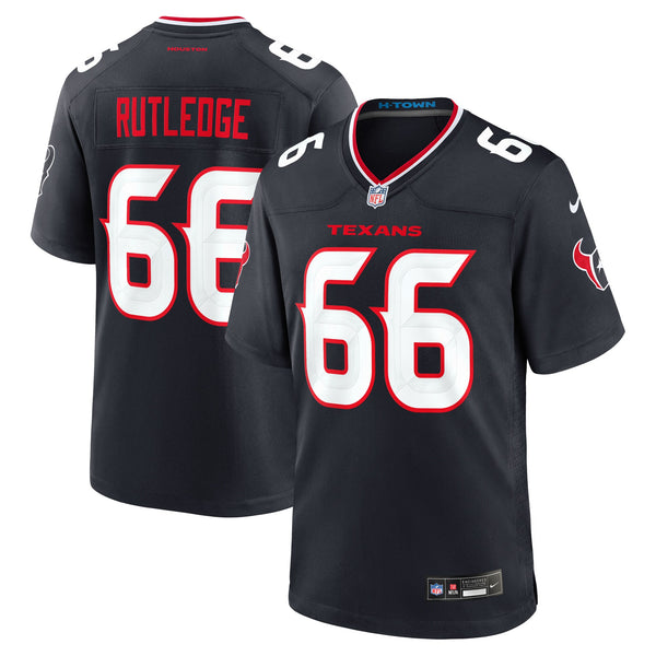 Houston Texans Keylan Rutledge Navy 2026 NFL Draft First Round Pick No. 26 Team Game Jersey