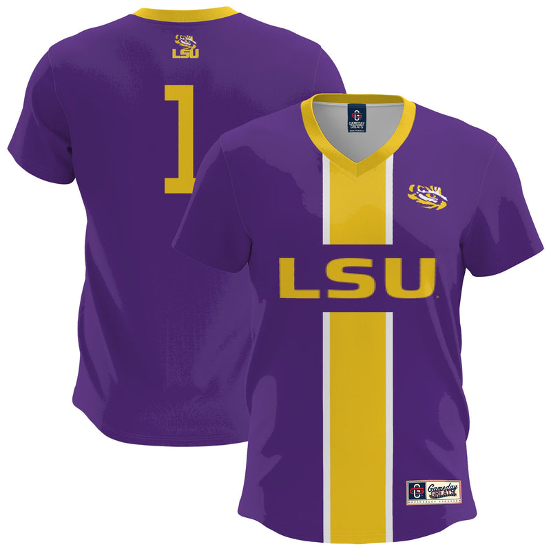 LSU Tigers Lightweight Soccer Fashion Jersey - Purple