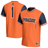 #1 Syracuse Orange Lightweight Collegiate Softball Fashion Jersey - Orange