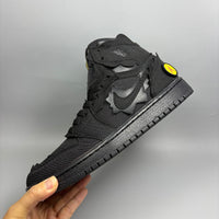 High Top Sneakers, Black Colorway, Strap Design, Casual Gift for Sneaker Fans