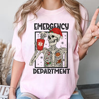 Spooky ER Medical Staff Tee, Emergency Department Christmas T-Shirt, Humorous Nurse Holiday Shirt, Doctor Xmas Graphic Tee, Present for ER Team