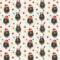 Dog Holiday Gift Wrap Paper, Watercolor Spaniel Christmas Wrapping Paper, Adorable Puppy Wrapping Paper, Dog Lover Xmas Wrap
