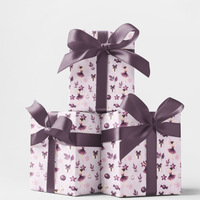 Christmas Dancer Gift Wrap, Sugar Plum Ballerina Wrapping Paper, Whimsical Holiday Wrapping Paper, Nutcracker Ballet Gift Wrap Roll