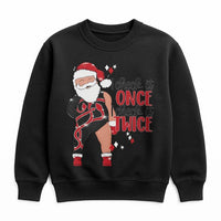 Gymnast Santa Pullover, Humorous Santa Sweatshirt, I Check It Twice Crewneck, Fitness Holiday Sweater, Christmas Gymnast Present