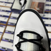 Retro Low Top Sneakers, White Black Colorway, Lace Up Design, Casual Gift for Sneaker Fans