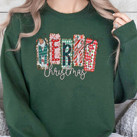 Merry Christmas Holiday Sweater, Coquette Bow Christmas Sweatshirt, Adorable Aesthetic Bow Xmas Crewneck, Preppy Winter Pullover Sweatshirt