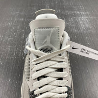 Low Top Sneakers, Silver Colorway, Metallic Finish, Lace Up Design, Casual Gift for Sneaker Fans