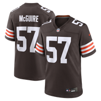 Cleveland Browns Isaiah McGuire Brown Team Game Jersey