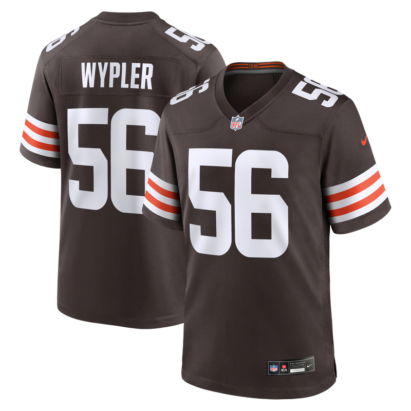 Cleveland Browns Luke Wypler Brown Team Game Jersey