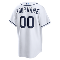 Tampa Bay Rays White Home Replica Custom Jersey