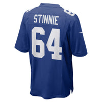 New York Giants Aaron Stinnie Royal Team Game Jersey