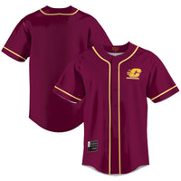 Central Michigan Chippewas Lightweight Baseball Jersey - Maroon