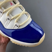 Low Top Sneakers, Beige Blue Colorway, Lace Up Design, Casual Gift for Sneaker Fans