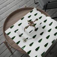 Modern Scandi Holiday Gift Wrap, Minimalist Christmas Tree Wrapping Paper, Simple Winter Tree Present Paper, Neutral Xmas Wrapping Roll