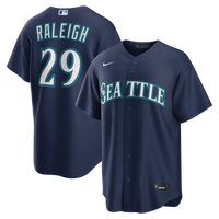 Seattle Mariners Cal Raleigh Navy Road Replica Jersey