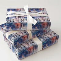 Watercolor Nutcracker Gift Wrap, Nutcracker Ballet Wrapping Paper, Christmas Ballet Wrapping Paper, Holiday Gift Wrap Roll for Dancers