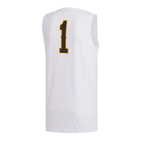 #1 Wyoming Cowboys Replica Basketball Jersey - White