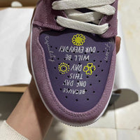 Low Top Sneakers, Purple Colorway, Lace Up Design, Casual Gift for Sneaker Fans